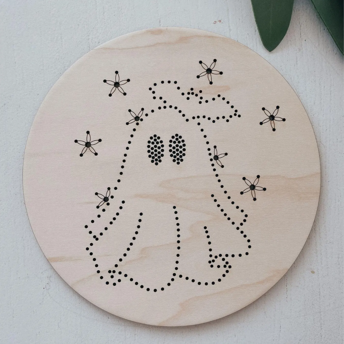 Retro Ghost Ornament Embroidery Kit – Halloween DIY Craft