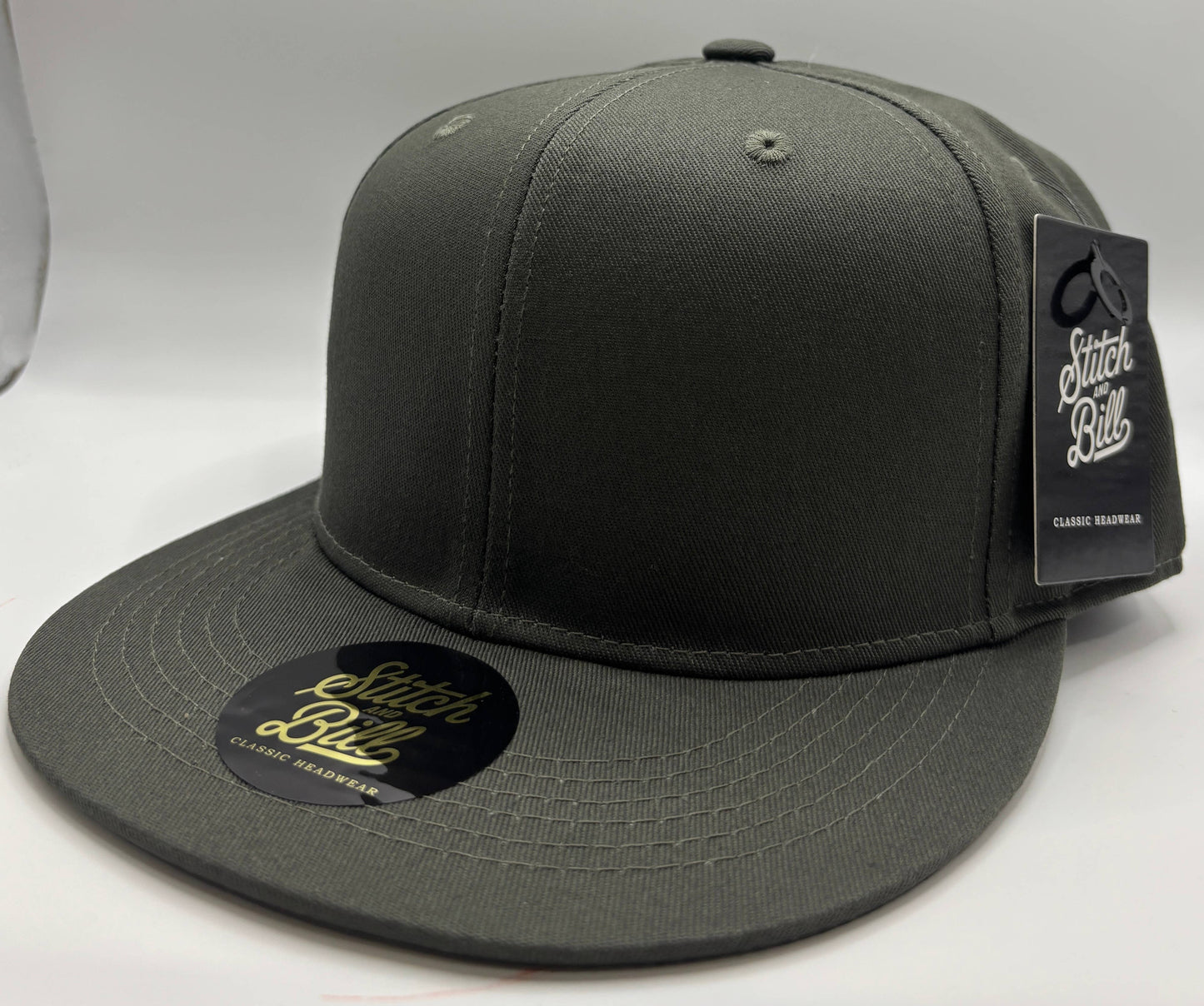 Premium Flat Brim Snapback Hat 100% Cotton Men Women Blank