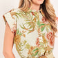 A printed woven romper - IP9259