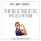 Stuff I Want To Manifest: Bitches Who Gets Shit Done