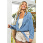 FRAYED VINTAGE WASHED WRINKLE SHIRT