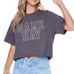PUFF' Game Day Graphic S/S Faux Cropped Tee
