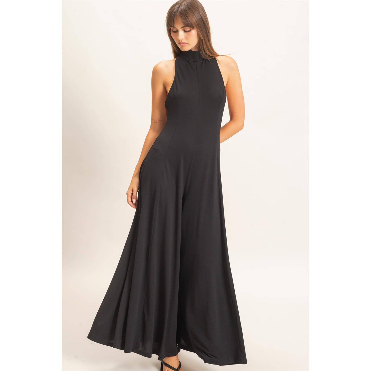 Sleeveless Halter Neck Jumpsuit