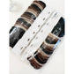 Brown Tone Multi Design Hair Ties