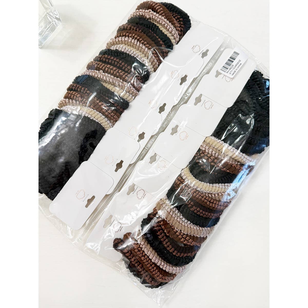 Brown Tone Multi Design Hair Ties