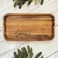 It's So Good To Be Home Acacia Wood Engraved Catch All Tray