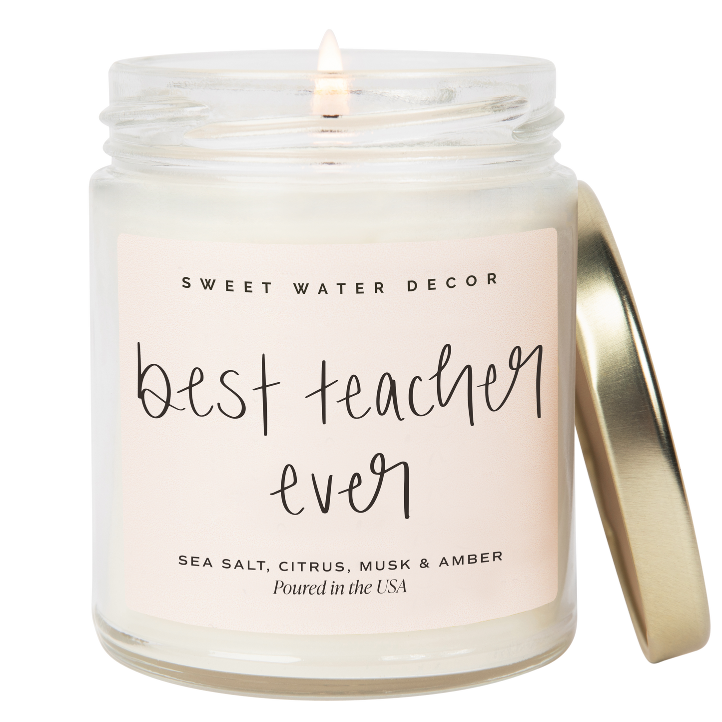 Best Teacher Ever 9 oz Soy Candle - Home Decor & Gifts