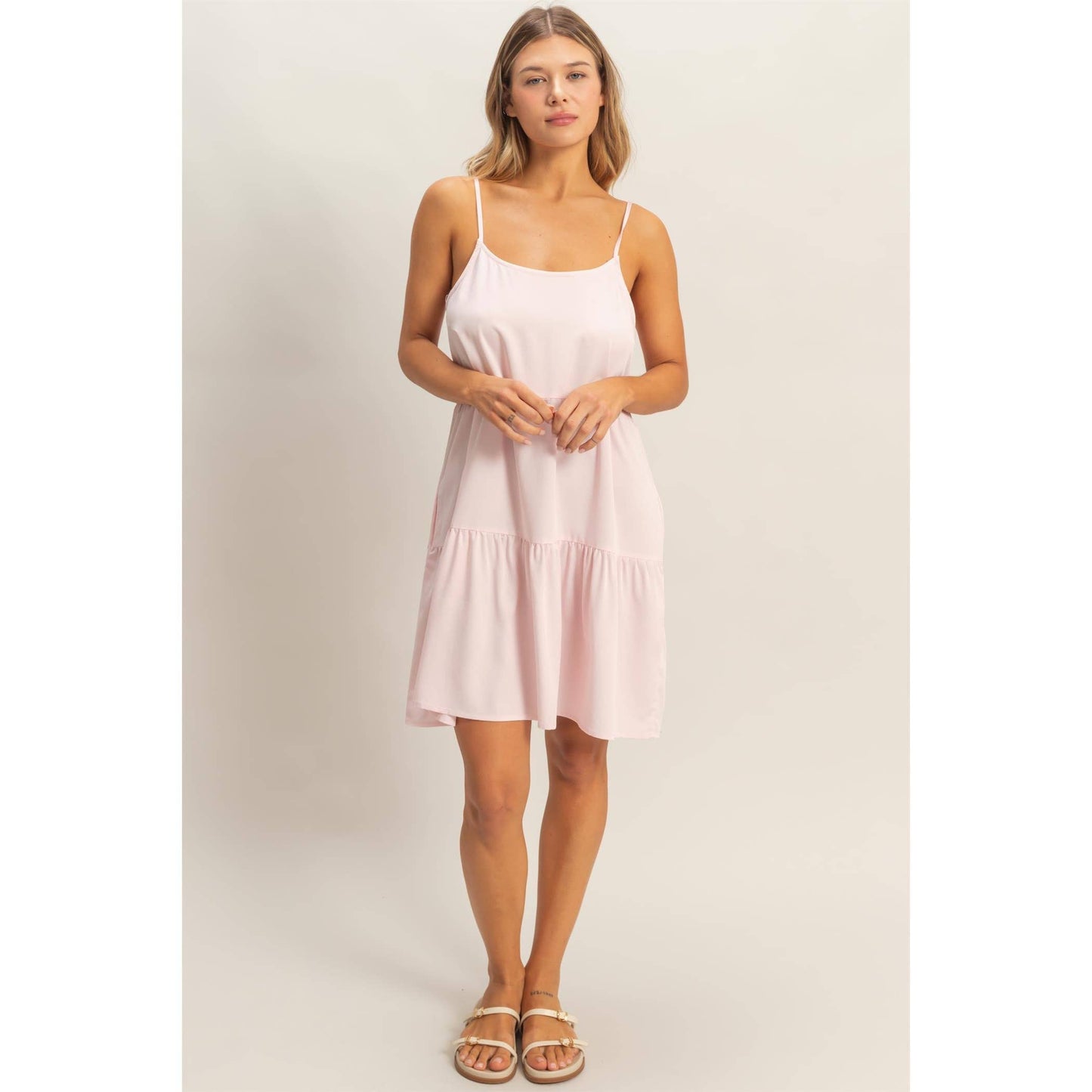 Tiered Spaghetti Strap Dress