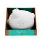 Large Ceramic My First Piggy Bank, White with Gold Crown