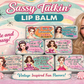 Lip Balm Tin, Cherry, Powered by Sass