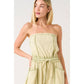 MINERAL WASH CONTRAST STITCH BARREL LEG JUMPSUIT