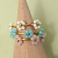 18K STAINLESS STEEL TARNISH FREE FLOWER RINGS | 40R122