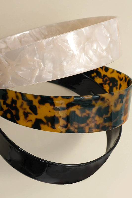 TRENDING ACETATE WIDE HAIR BAND HEADBAND | 40HB183