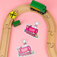 Hot Mess Express - Hot Pink Locomotive - Vinyl Sticker