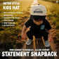 Kids/Baby Two Tone Cap - Long Live Boyhood - Black/Beige