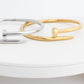 18K Gold PVD Stainless Steel Nail Bangle