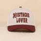 Mustache Lover Two Tone Snapback Hat