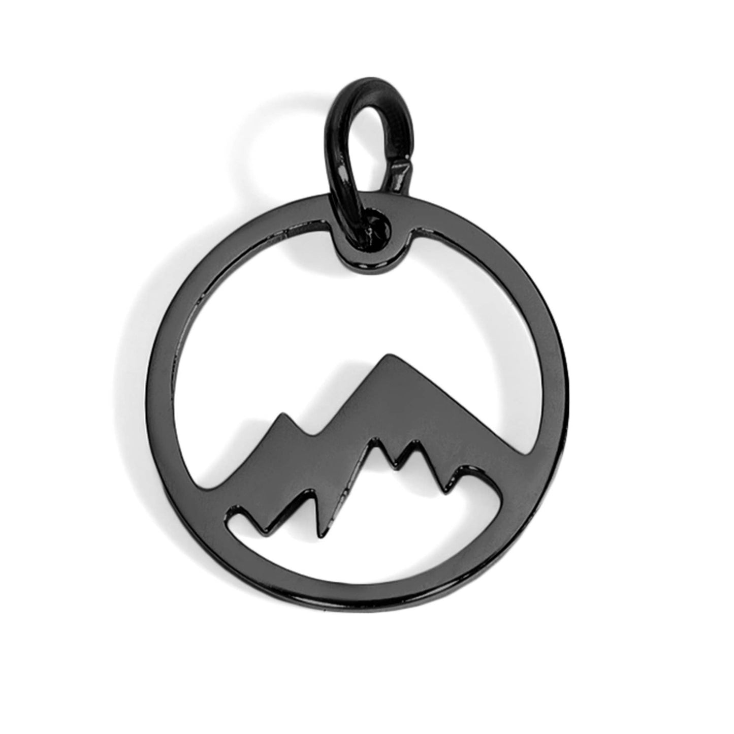 Stainless Steel Mountain Charm