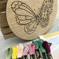 Floral Butterfly Embroidery Kit – Decorative DIY Craft