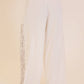 Wide Leg Lace Panel Pants
