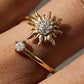 18K STAINLESS STEEL TARNISH FREE FLOWER RING | 40R139