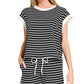 ...0223 Stripe Contrast Trim Top & Shorts Set SI-29132