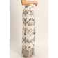Wide-Leg Printed Palazzo Pants