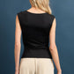 BUTTER KNIT SQUARE NECK SLEEVELESS TOP FWMT3749
