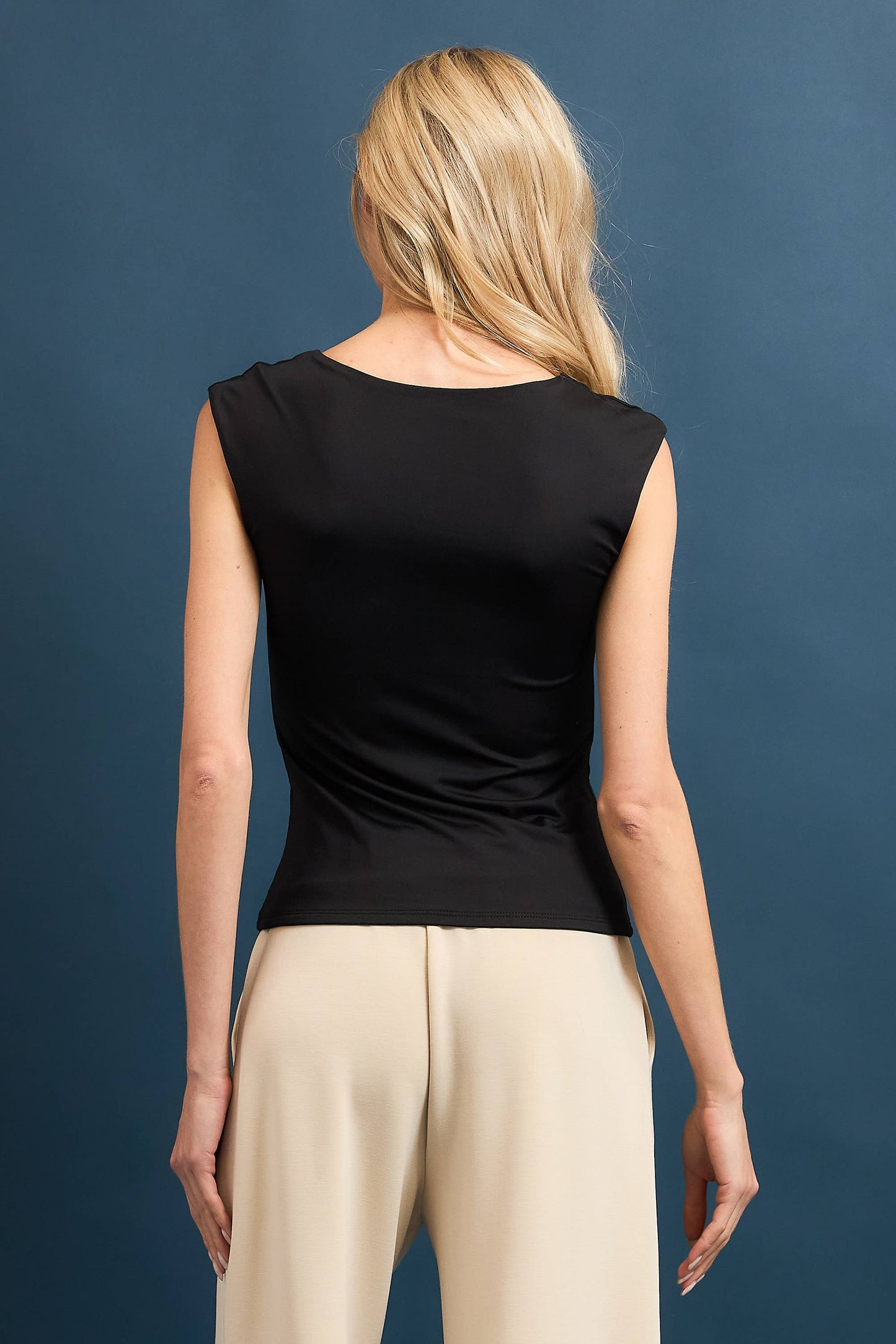 BUTTER KNIT SQUARE NECK SLEEVELESS TOP FWMT3749