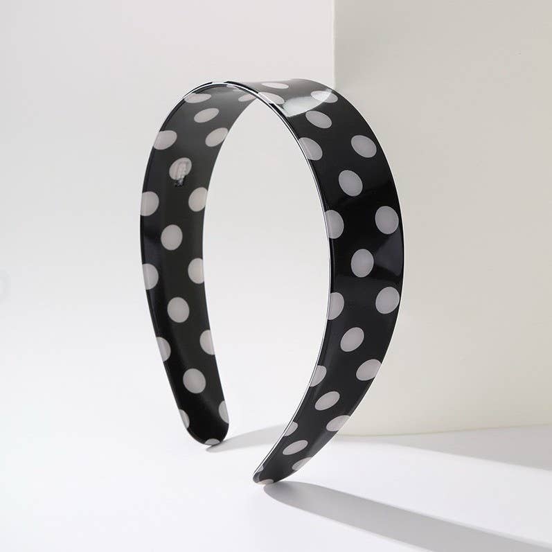 Vintage Polka Dot Statement Headband Hair Band | 40HB202