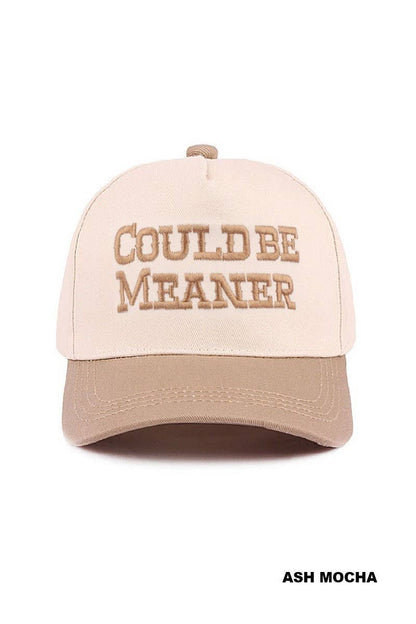 Could Be Meaner Two Tone Cotton Cap