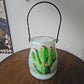 Handpainted Cactus Candle Jug