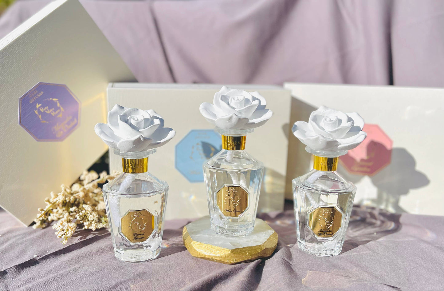 Reed Diffuser Sets !! NEW!! Vintage Rose Ceramic Diffuser