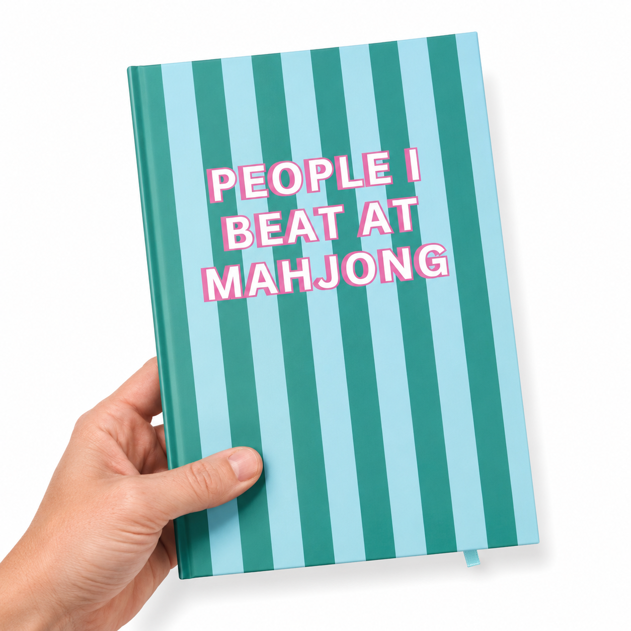 "People I Beat at Mahjong" Hardcover Mahjong Gift Journal