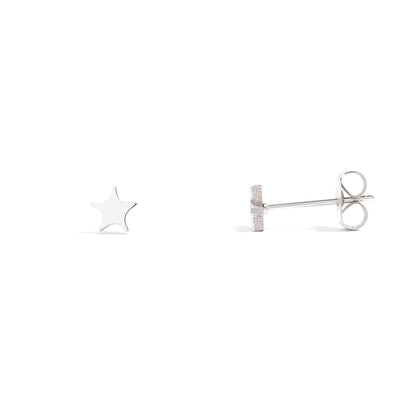 18K Gold PVD Stainless Steel Star Stud Earrings