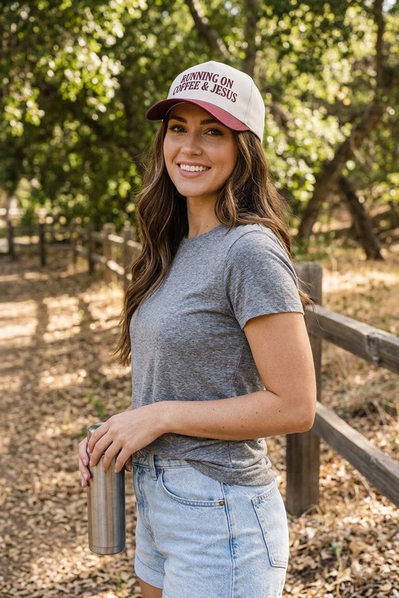 Coffee & Jesus Two Tone Cotton Hat