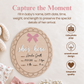 Wooden Birth Announcement Fill-In Photo Prop, She's Here