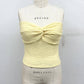 Smocked Twist Front Bandeau Top