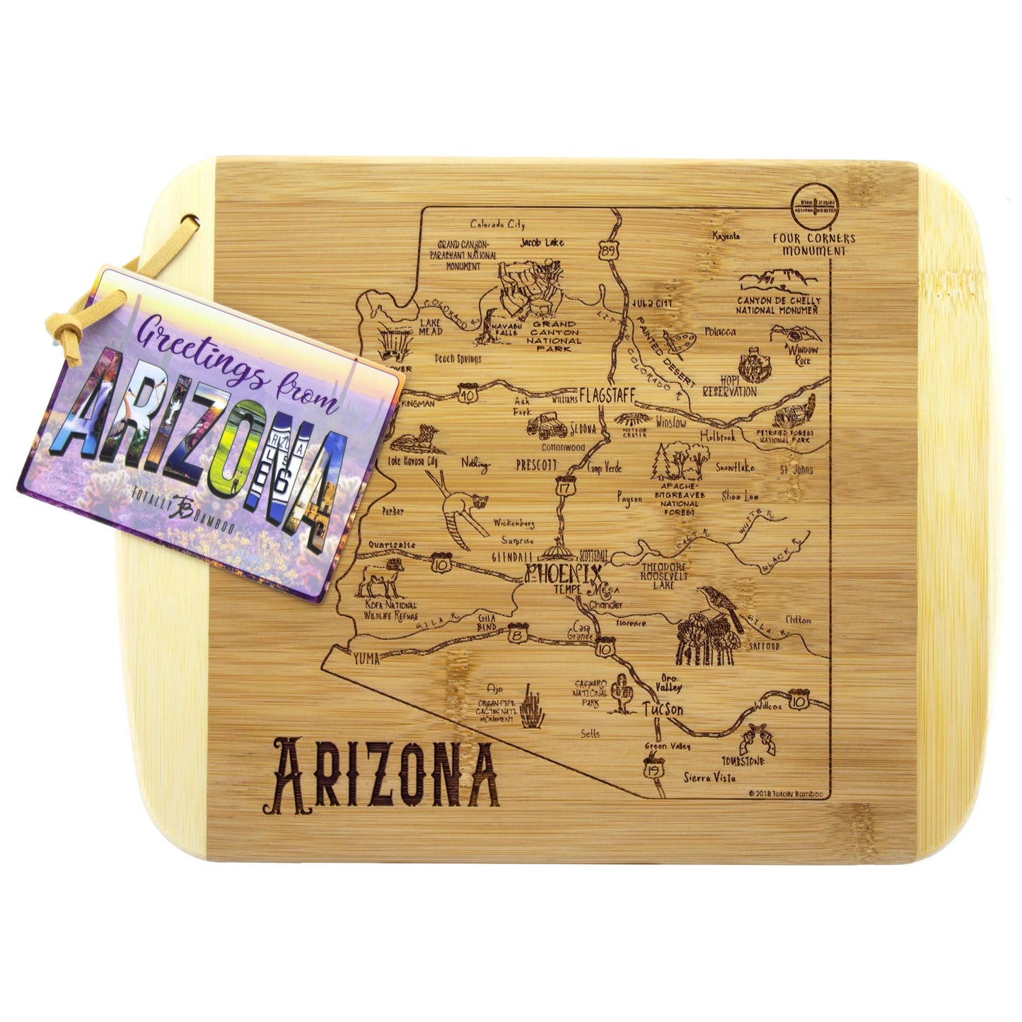 A Slice of Life Arizona Cutting & Charcuterie Board