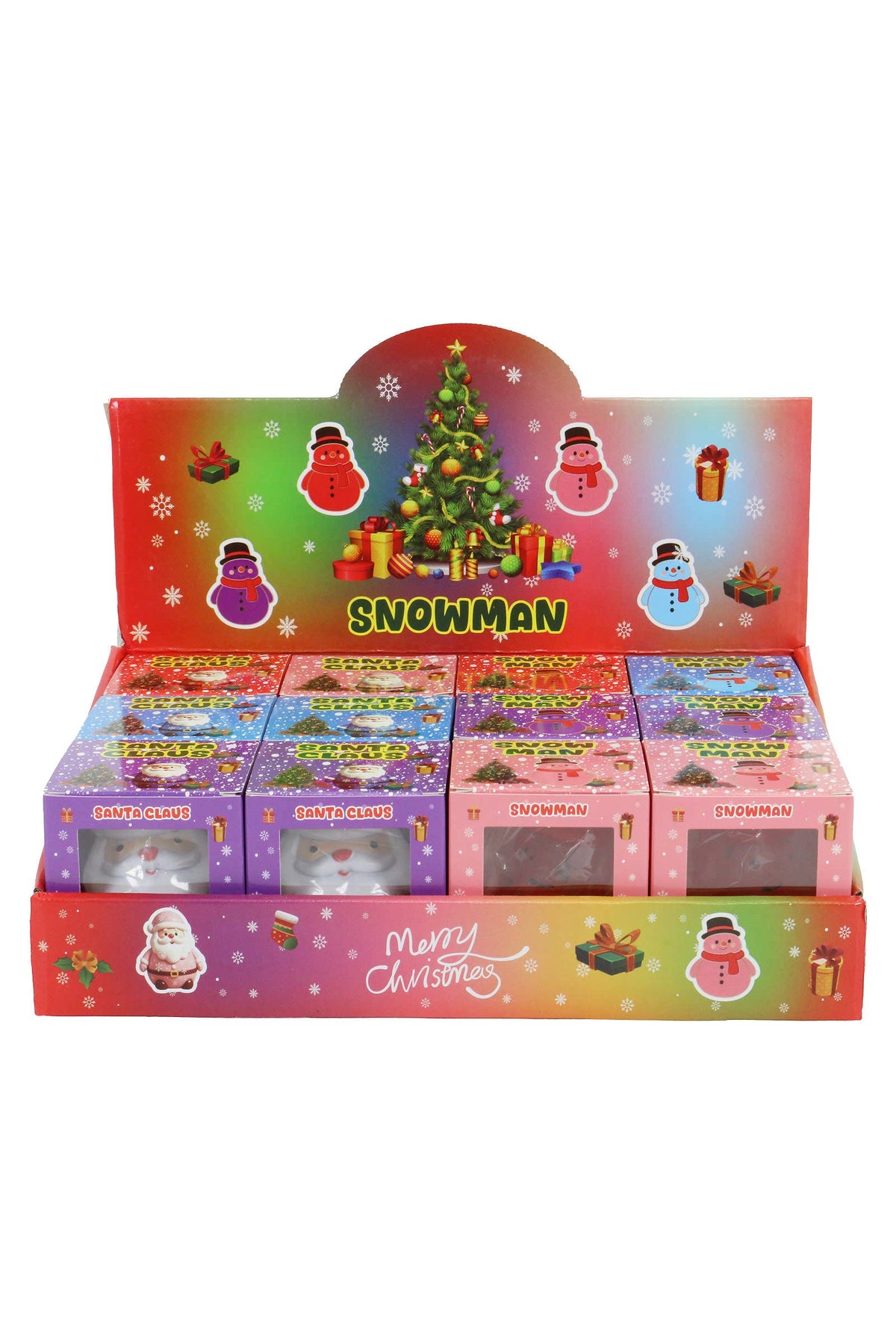 Santa and Snowman Sugar Maltose Putty Filled TPR Squishy