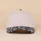 Plain Two Tone Canvas Cotton Snapback Hat