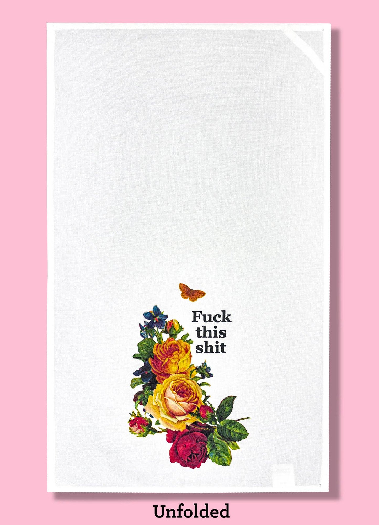 Fuck This Shit - Floral Dishtowel