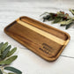 Phone Keys Wallet Acacia Wood Engraved Catch All Tray