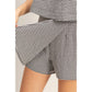 Gingham Checkered Sleeveless Top And Skort Set