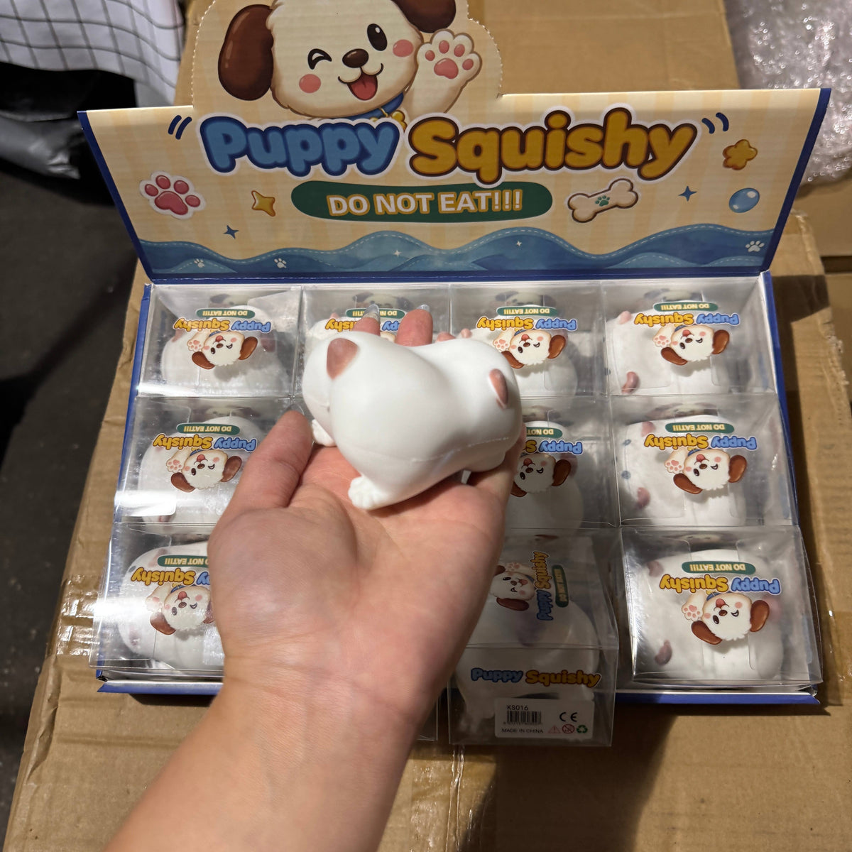 Crackling Crunchy White Dog Squishy |