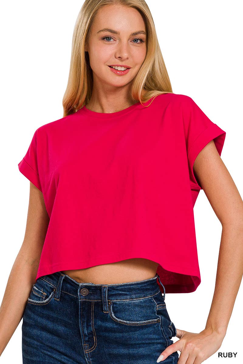 `".Cotton Short Sleeve Tee