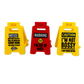 Standing 4.75" 3D Mood Caution Sign Assortment - 12/Display