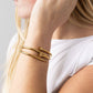 18K Gold PVD Stainless Steel Nail Bangle