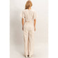 Striped Twist Front Top & Pants