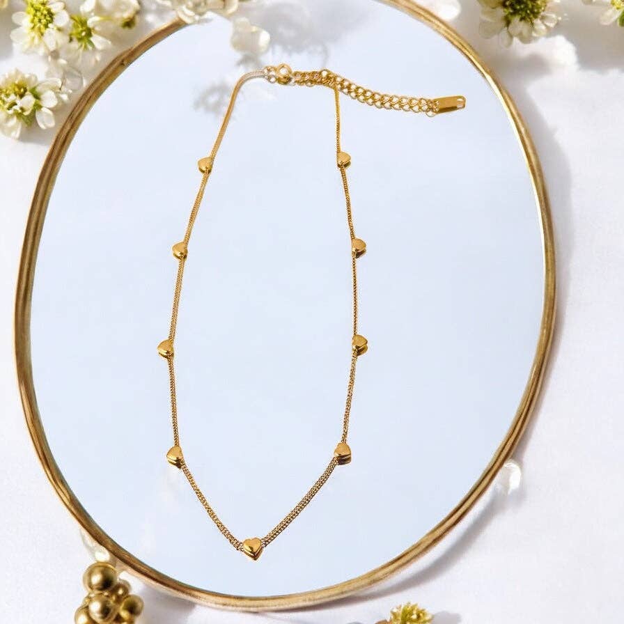 Dainty Heart - 18K Gold Plated, Waterproof Necklace